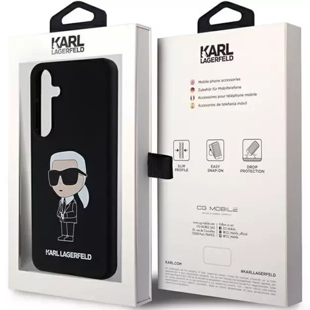 Karl Lagerfeld Silicone Ikonik case for Samsung Galaxy S24 - black 7