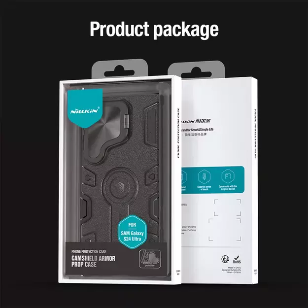 Nillkin CamShield Armor Prop Case for Samsung Galaxy S24 Ultra - black 34