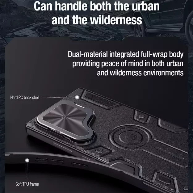Nillkin CamShield Armor Prop Case for Samsung Galaxy S24 Ultra - black 28
