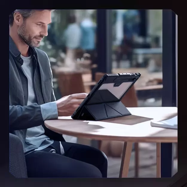 Nillkin Bumper Leather Case Pro case for Samsung Galaxy Tab S9+ - black 24