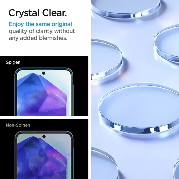 Spigen Glass tR AlignMaster 2 Pack - Samsung Galaxy A55 9