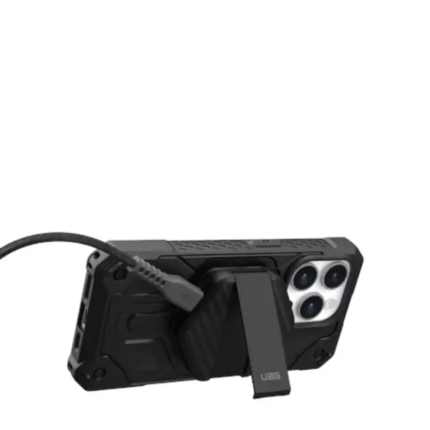 UAG Wireless Charger 15W wireless charger with stand, compatible with MagSafe - black carbon 2