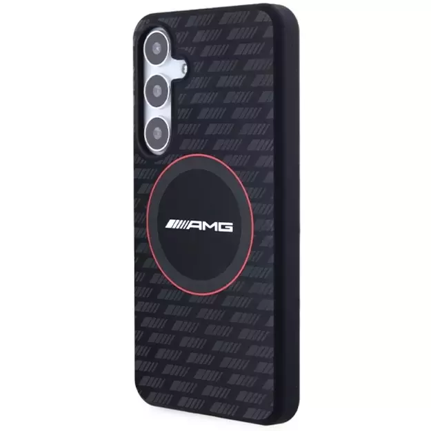 AMG Silicone Carbon Pattern MagSafe case for Samsung Galaxy S24 - black 1