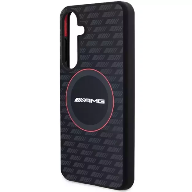 AMG Silicone Carbon Pattern MagSafe case for Samsung Galaxy S24 - black 5
