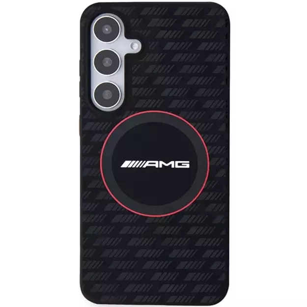 AMG Silicone Carbon Pattern MagSafe case for Samsung Galaxy S24 - black 2