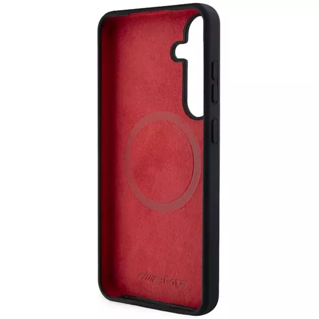 AMG Silicone Carbon Pattern MagSafe case for Samsung Galaxy S24 - black 6