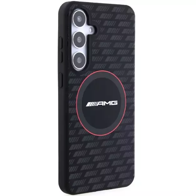 AMG Silicone Carbon Pattern MagSafe case for Samsung Galaxy S24 - black 3