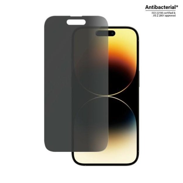 PanzerGlass Classic Fit antibacterial privacy glass for iPhone 14 Pro 1