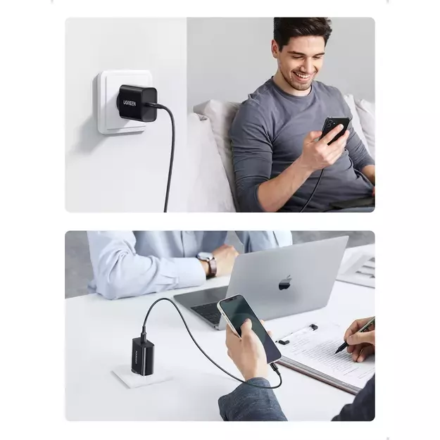 Ugreen USB wall charger Type C 20W Power Delivery black (10191) 6