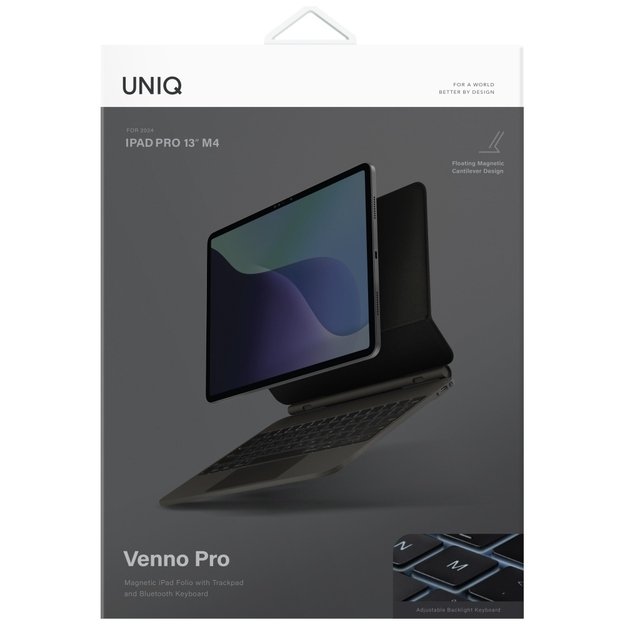 Uniq Venno Pro Magnetic Smart Case with Keyboard for iPad Air 13&quot  2024 / 2025 / iPad Pro 13&quot  2024 - Black 6