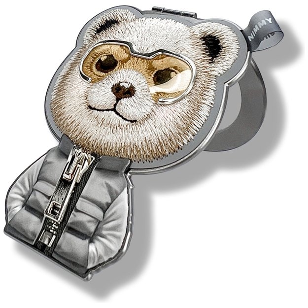 Nimmy Cool&amp Cute 2.0 Bear Magnetic Pendant - Gray 3