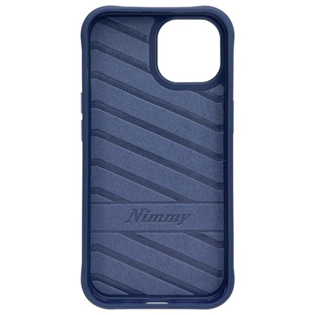 Nimmy Glasses Cool Cat Case for iPhone 15 - Blue 4