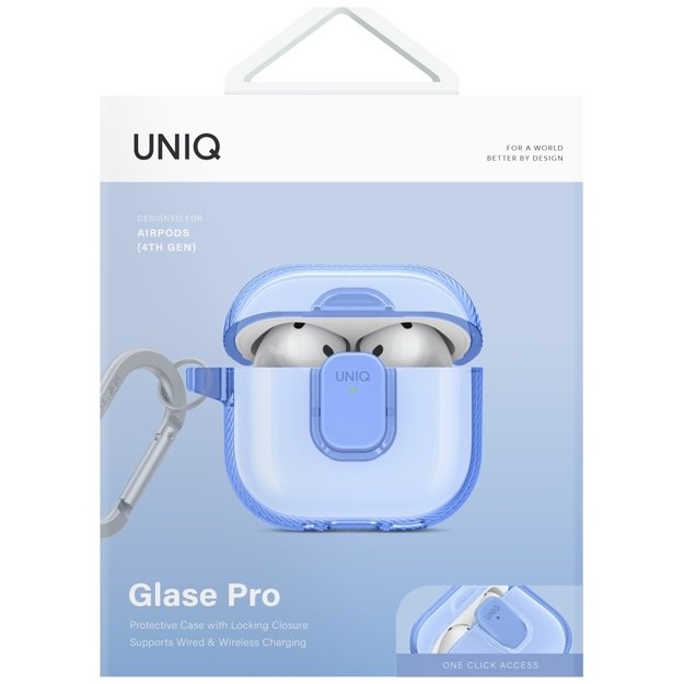 Uniq Glase Pro Case for AirPods 4 - Blue 1