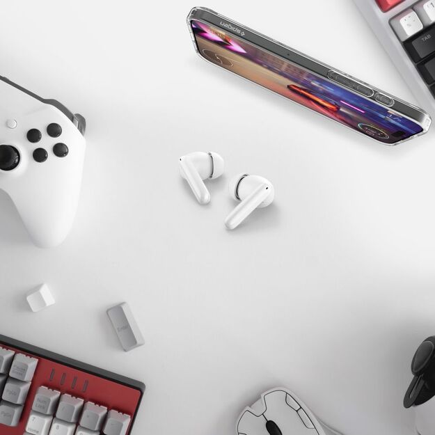 Spigen SA2400 ANC Wireless Headphones - White 7