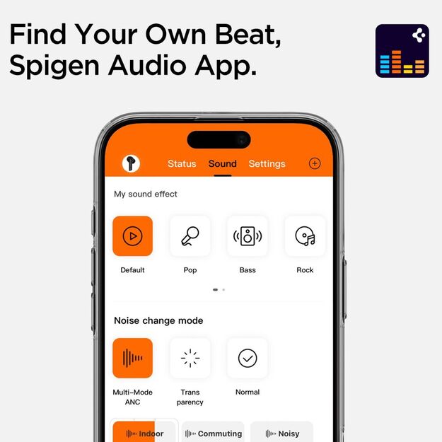 Spigen SA2400 ANC Wireless Headphones - White 6