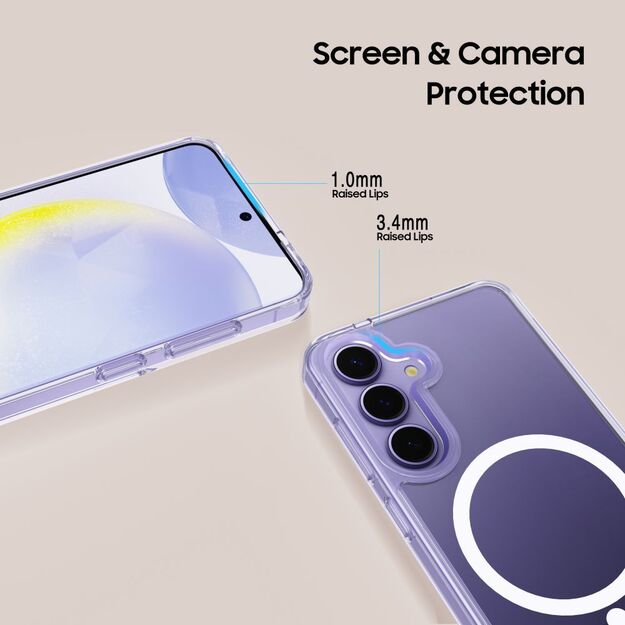 Tech-Protect FlexAir Hybrid MagSafe Case for Samsung Galaxy A17 4G / 5G - Transparent 3