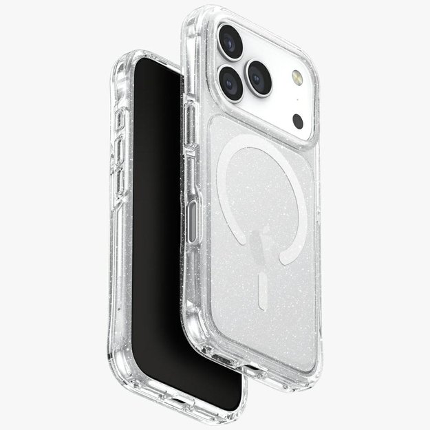 Uniq LifePro Xtreme Magclick Charging Case for iPhone 17 Pro - Clear-Glitter