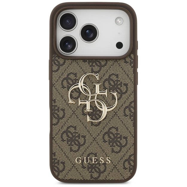 Guess 4G Big Logo Case for iPhone 17 Pro - Brown 2
