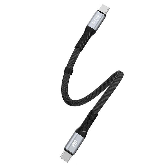 Dudao L10C USB-C - USB-C PD cable 100W 5A 0.23m - black 1