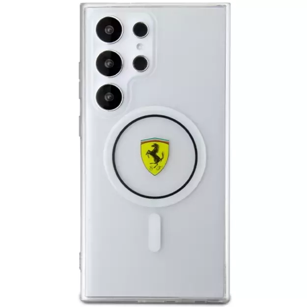 Ferrari IML Transp Inner Circle Line MagSafe case for Samsung Galaxy S24 Ultra - black 9