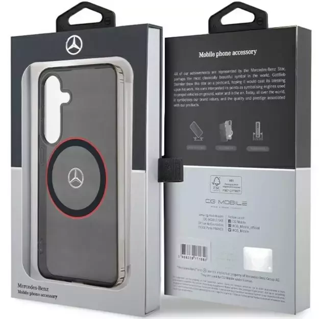 Mercedes Double Layer W Red MagSafe case for Samsung Galaxy S24 - black 7