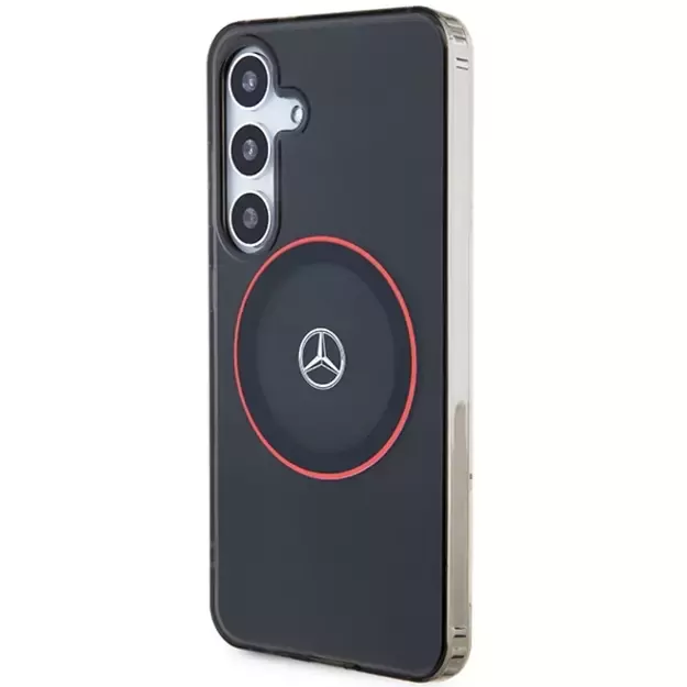Mercedes Double Layer W Red MagSafe case for Samsung Galaxy S24 - black 1