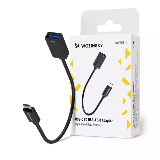 Wozinsky WOTGY1S USB-C 3.0 (male) - USB-A 3.0 (female) OTG Adapter - Black 9