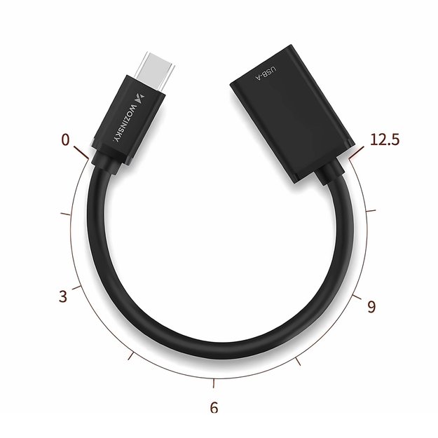 Wozinsky WOTGY1S USB-C 3.0 (male) - USB-A 3.0 (female) OTG Adapter - Black 7