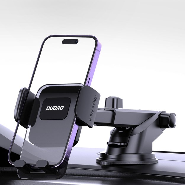 Dudao F8Max+ car holder for dashboard or windshield - black 11
