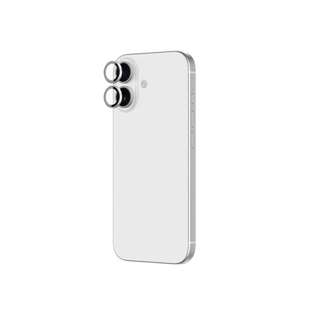 AmazingThing Lens Glass for iPhone 17 with Silver Aluminum Frame 2