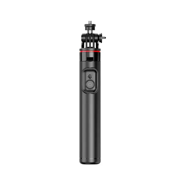 Selfie stick WC13YDS telescopic tripod 1.3m with double lamp and phone holder - black 20