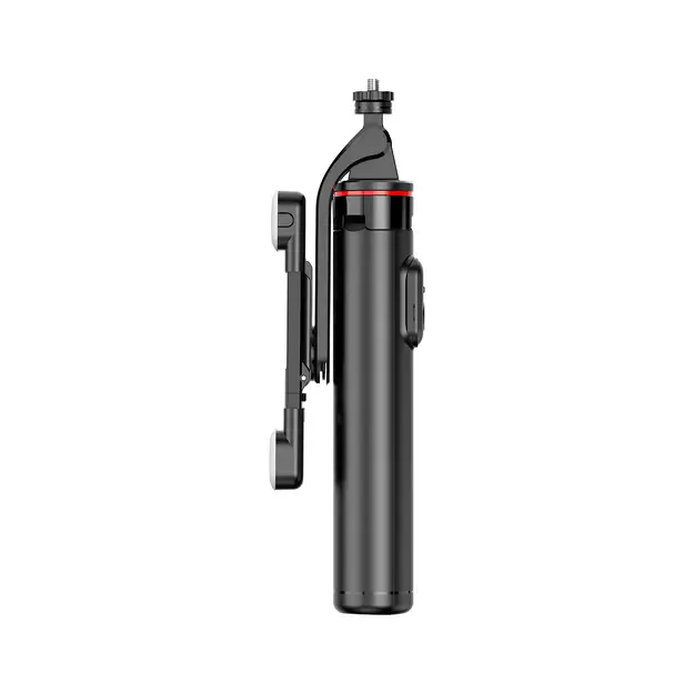 Selfie stick WC13YDS telescopic tripod 1.3m with double lamp and phone holder - black 18