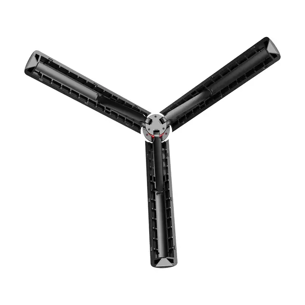 Selfie stick WC13YDS telescopic tripod 1.3m with double lamp and phone holder - black 27