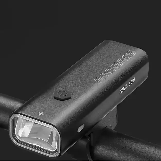 Rockbros RHL600 front bicycle light 600lm 2600mAh IPX6 - black 4