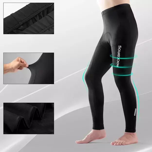 Rockbros RK2004M breathable cycling pants with M insert - black 5