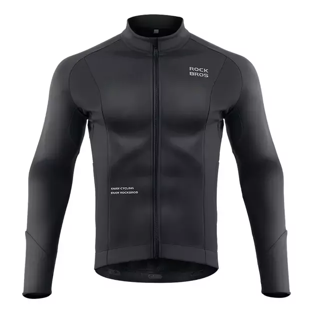 Rockbros 15400002004 long sleeve cycling jersey autumn/winter XL - black 1