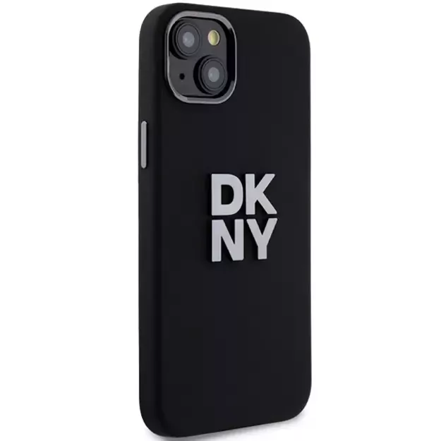DKNY Liquid Silicone Metal Logo case for iPhone 15 Plus / 14 Plus - black 1