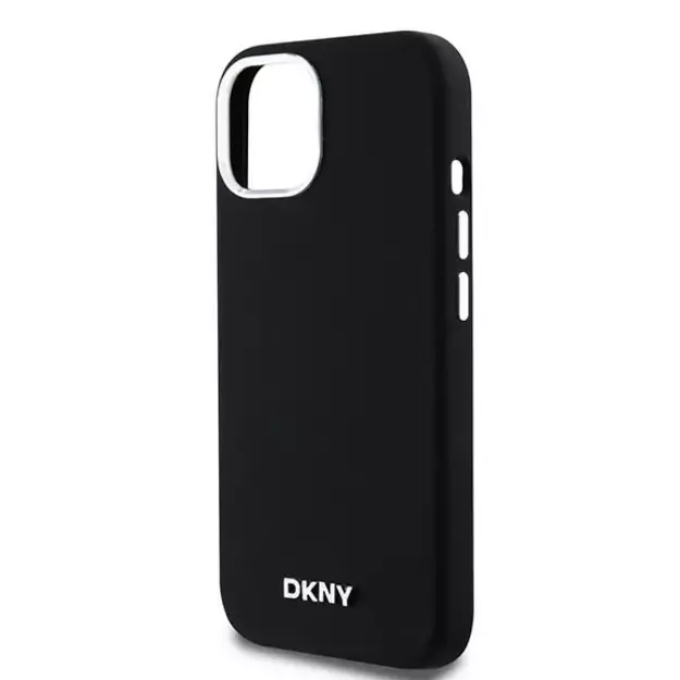 Etui DKNY Liquid Silicone Small Metal Logo MagSafe na iPhone 15 / 14 / 13 - czarne 5
