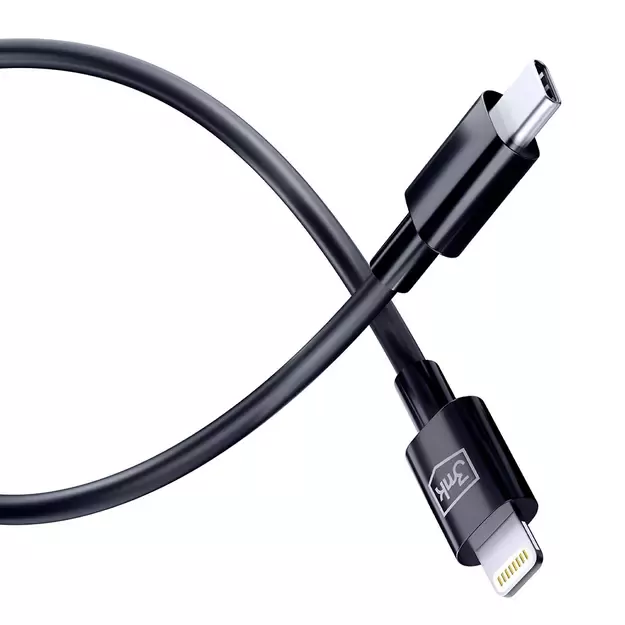 3mk Hyper Cable USB-C / Lightning 20W 1.2m - black 4