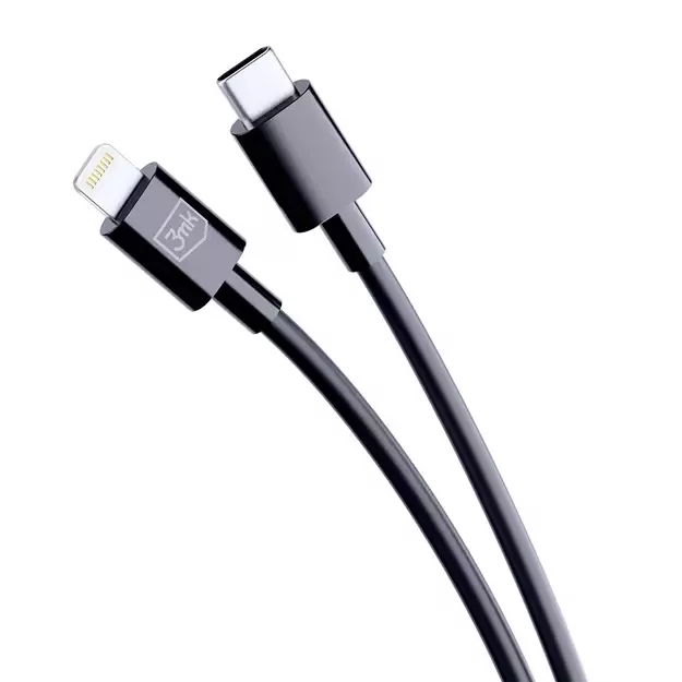 3mk Hyper Cable USB-C / Lightning 20W 1.2m - black 3