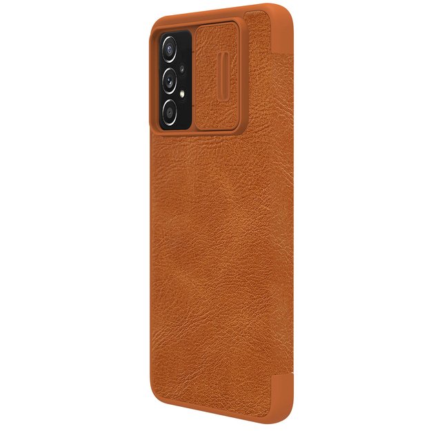 Nillkin Qin leather holster case for Samsung Galaxy A73 brown 23