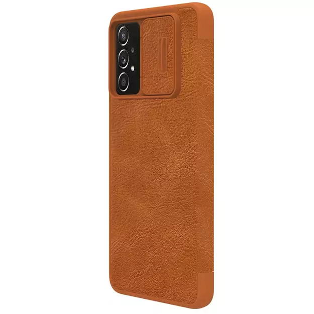 Nillkin Qin leather holster case for Samsung Galaxy A73 brown 5