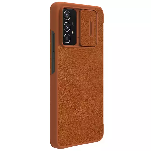 Nillkin Qin leather holster case for Samsung Galaxy A73 brown 6