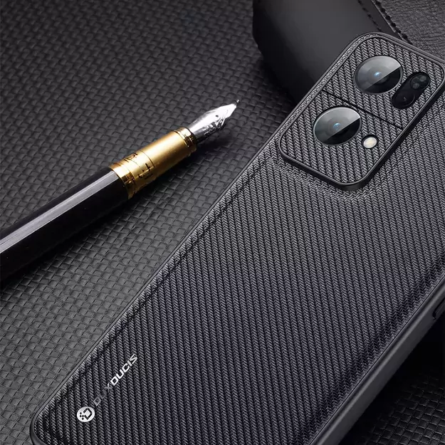 Dux Ducis Fino case cover covered with nylon material Oppo Reno7 Pro 5G black 20