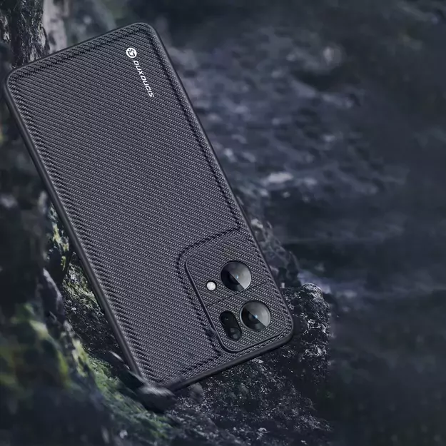 Dux Ducis Fino case cover covered with nylon material Oppo Reno7 Pro 5G black 18