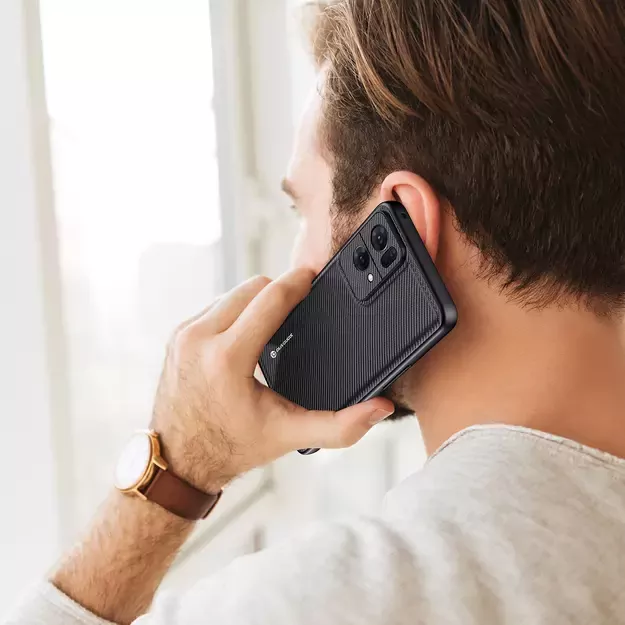 Dux Ducis Fino case cover covered with nylon material Oppo Reno7 Pro 5G black 13