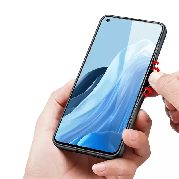 Dux Ducis Fino case cover covered with nylon material Oppo Reno7 Pro 5G black 8