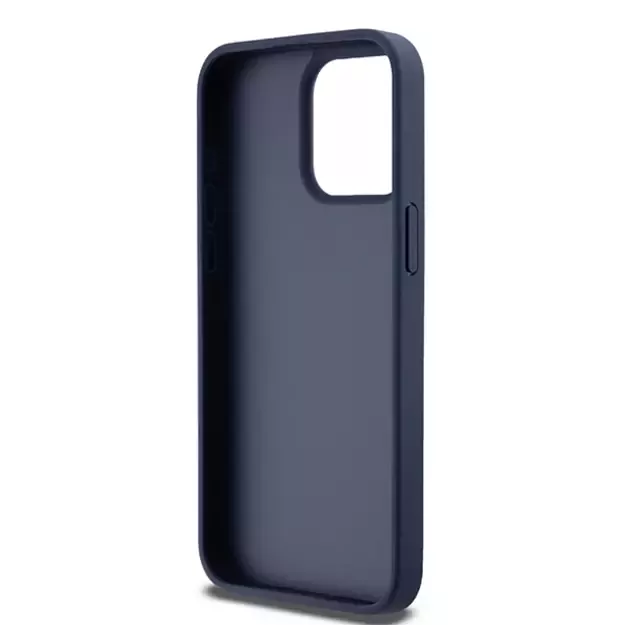 DKNY Leather Mono Stripe &amp  Metal Logo case for iPhone 15 Pro Max - blue 13