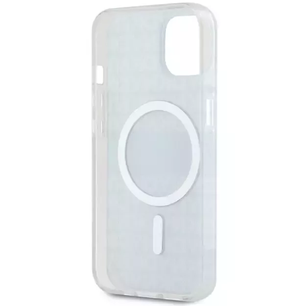 DKNY IML Mono &amp  Stripe MagSafe Case for iPhone 15/14/13 - Black 13