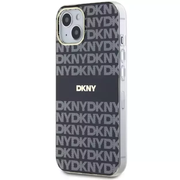 DKNY IML Mono &amp  Stripe MagSafe Case for iPhone 15/14/13 - Black 8